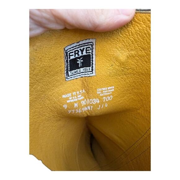 Vintage Frye Longhorn Campus Boot Brown Leather Women size 9 - Picture 10 of 10